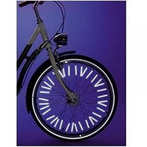 Gootrades Bicycle Wheel Rim Spoke Bike Mount Tube Warning Light Strip Reflector (Pack Of 24) #TOP5