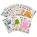 ~ 12 ~ Make-a-Sea Ocean Animal Fish Sticker Sheets ~ New
