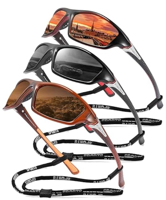 FAGUMA Sports Polarized Sunglasses For Men Cycling Driving Fishing UV400 Protection