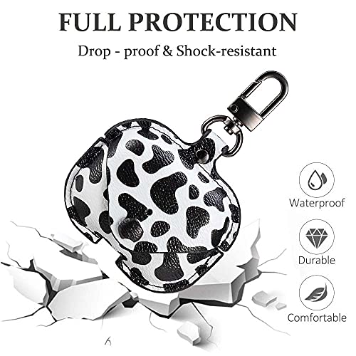 Image of Genuine Leather Case for AirPods Pro 2,Shockproof Protective Cover Compatible with Apple Airpods Pro 2nd Generation Charging Case (2022),Soft Headphone Cases for Women Men with Keychain