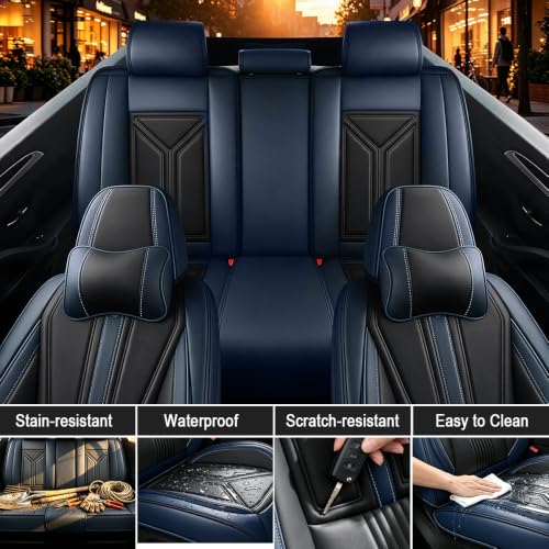 Image of Custom Car Seat Cover for Jeep Gladiator 2020-2026,Easy install,Black Blue
