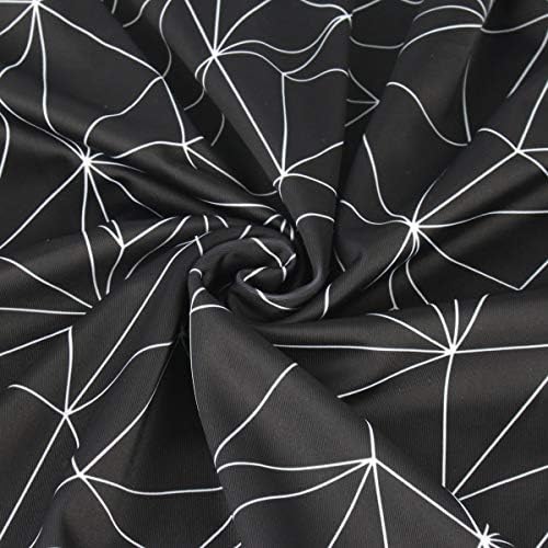 Explore Land Travel Luggage Cover Suitcase Protector Fits 27-30 Inch Luggage (Black Polygonal, L) - 3
