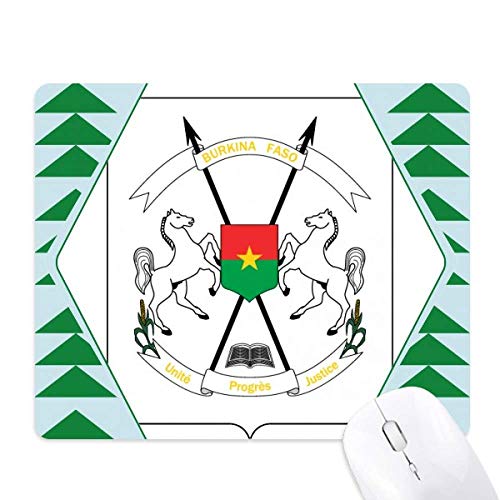 Tapis de souris Burkina Faso cadeau idéal emblème vert pin