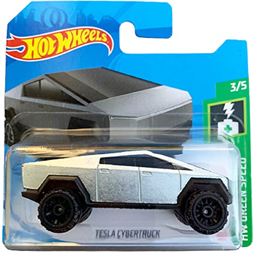 Hot Wheels Tesla Cybertruck HW Green Speed 3/5 (177/250) 2021 Short Card