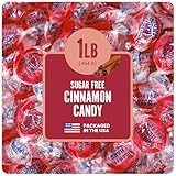 Cambie Sugar Free Hard Candy, 1 lb of Sugar Free Candy Individually Wrapped, Cinnamon