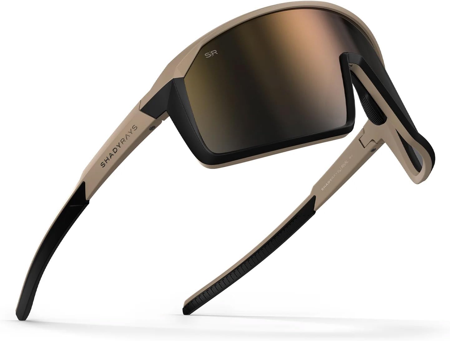 Shady Rays Rival Mens | Single Lens Shield Panoramic Polarized Sunglasses