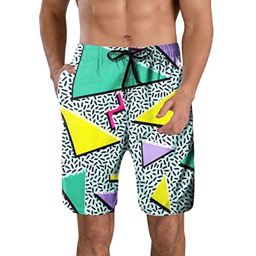 Bañador uctor Abdomen Pantalones Cortos de baño para Hombre de los años 80 y 90 Retro Divertido Novedad Pantalones Cortos de Fiesta de Verano Pantalones Cortos Bañador Deportivo Hombre