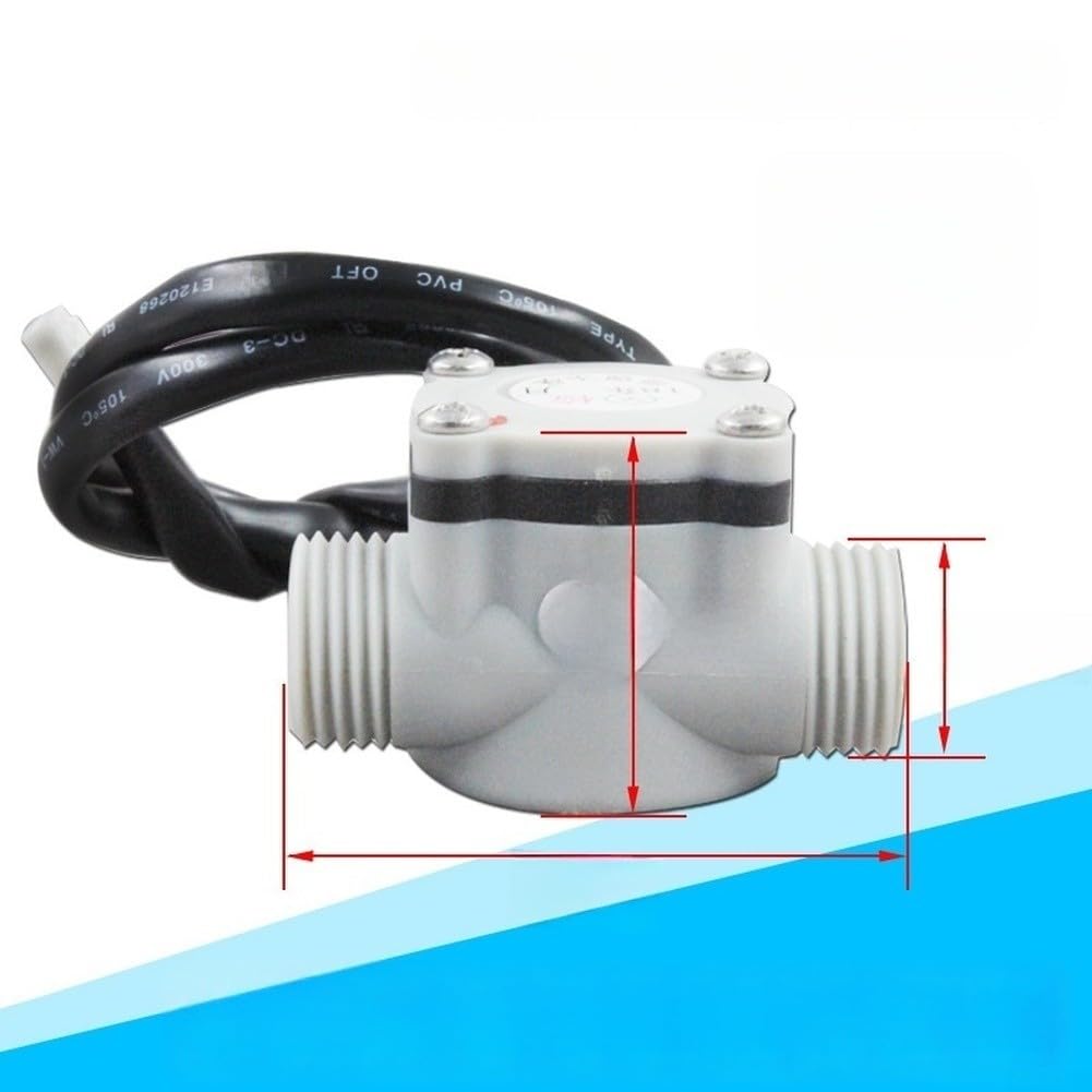 Sensor de Caudal 12mm Alta Temperatura 70°C 4 Cables(3)