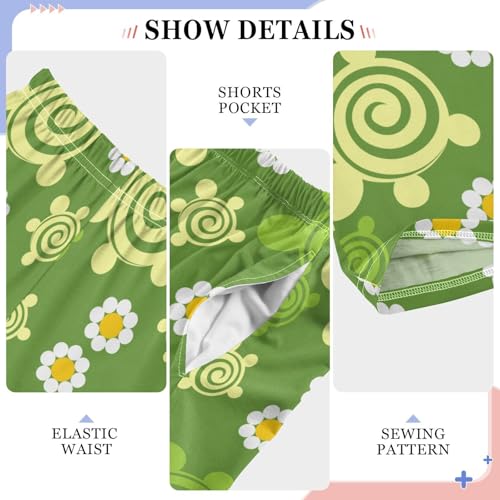 Ornament Turtle Boys Pants for Kids Jogger Pants with Pockets S-XL4