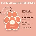 One Fur All Pet House Car Air Freshener, Pack of 4 – Mango Peach - Non-Toxic Auto Air Freshener, Pet Odor Eliminating Air Freshener for Car, Ideal for Small Spaces, Dye Free Dog Car Air Freshener