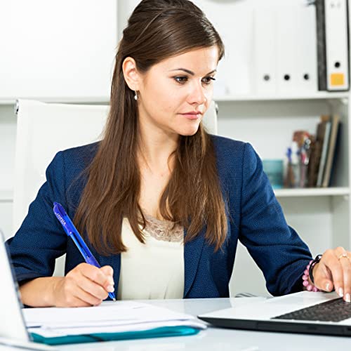 Vitoler 8 Pack Blue Pens Ballpoint,1.0Mm Ink Pens Fine Point Smooth Writing Pens,Retractable Ball Point Pens For Journaling School Supplies #TOP4