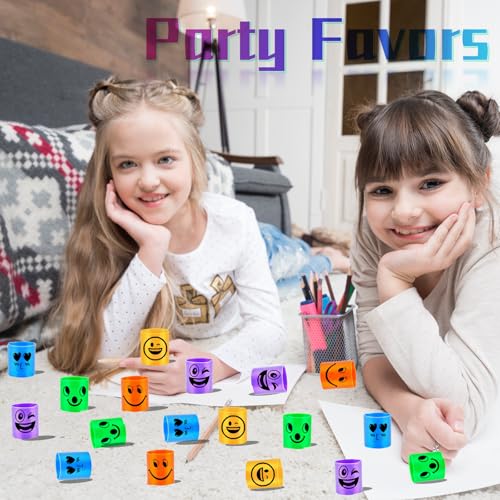 Image of Mini Spring Party Favors for Kids, Mini Plastic Coil Spring Toy Goodie Bags Stuffers for Birthday Party, Classroom Prizes Kids Prizes, Small Bulk Toys Gifts
