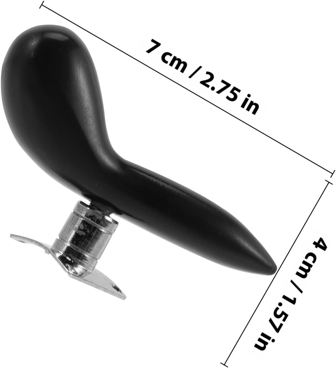 Bassoon Abs Thumb Rest Hand Support with Silver-plated Detachable Base, Black Bassoon Hand Rest Pad for Practice and Playing Accessories