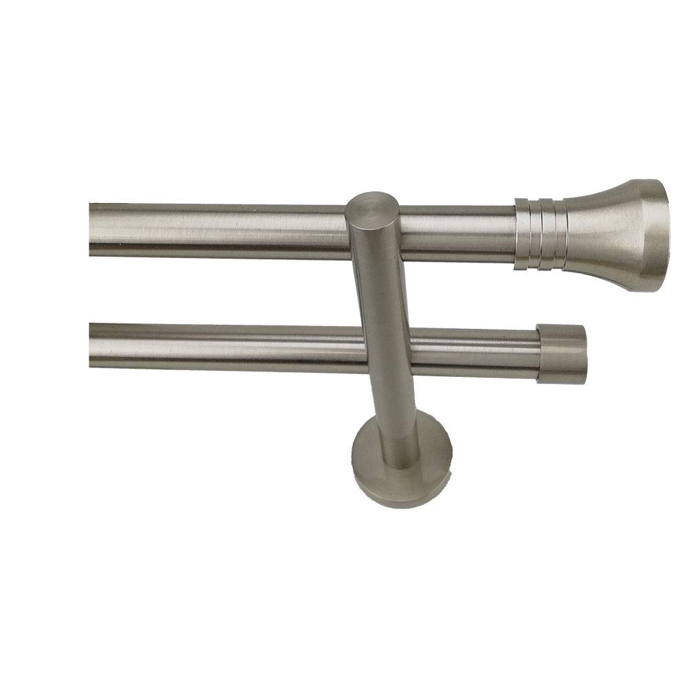 Conjunto Estilo Doble Barra Acero INOX. Largo 1,50 M.
