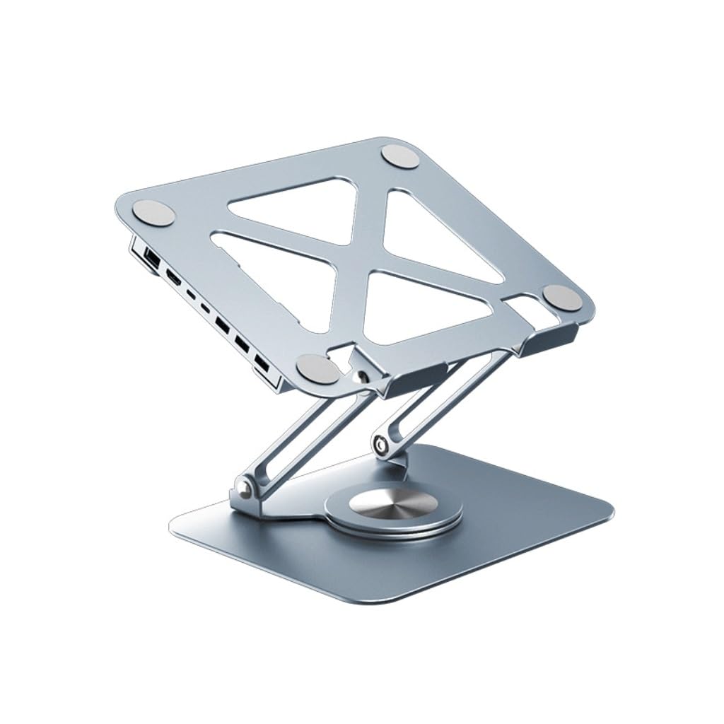 Support ordinateur portable rotatif 360 ventilé avec station extension USB