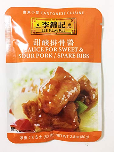 Lee Kum Kee Sauce For Sweet & Sour Pork/ Spare Rib(4Pack) And 1 Soy Sauce Dish