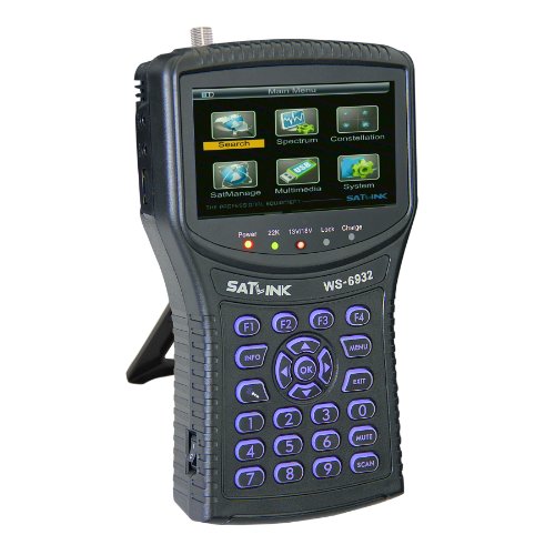 SatLink WS6932 Professional HD DVB-S DVB-S2 Satellite Signal Finder Meter with Spectrum Analyzer Analyser and Constellation