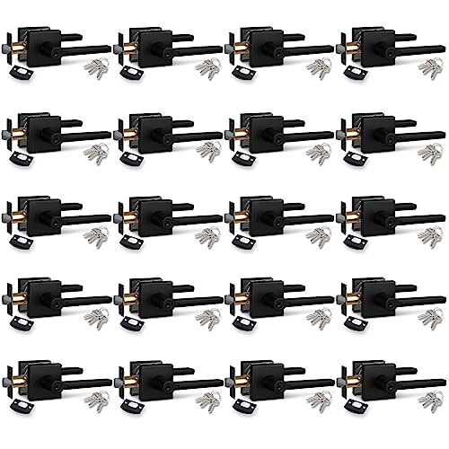 Image of NEWBANG20Pack Different Key Entry Lever Lock in Venetian Matt Black for Exterior Door