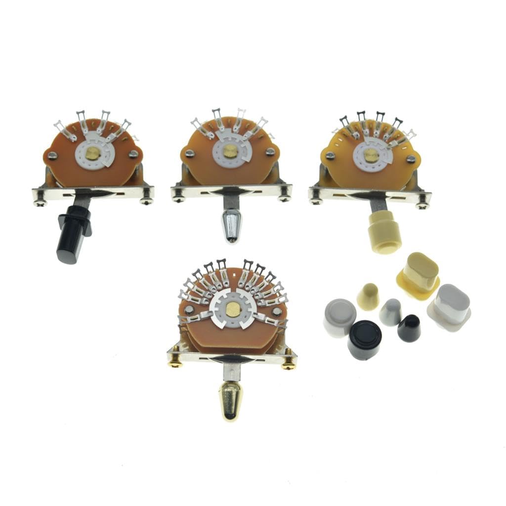 KAISH 3-way Guitar Pickup Selector Switch for ST/TL/Electric Guitars with 3 Top Hat Tips - Image 4