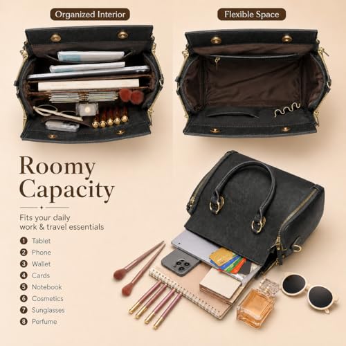 Bolso Tote para mujer, mediano con correa ajustable y removible miniatura 4
