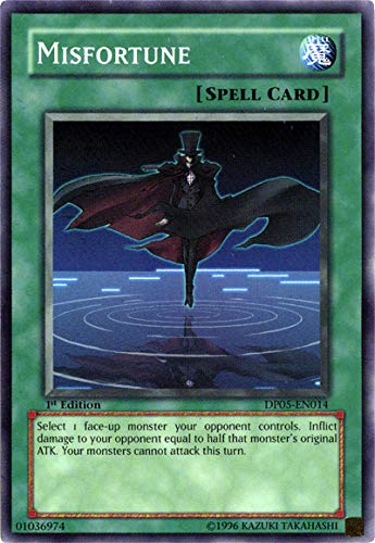 Amazon.com: Yu-Gi-Oh! - Misfortune - DP05-EN014 - Common - Unlimited  Edition