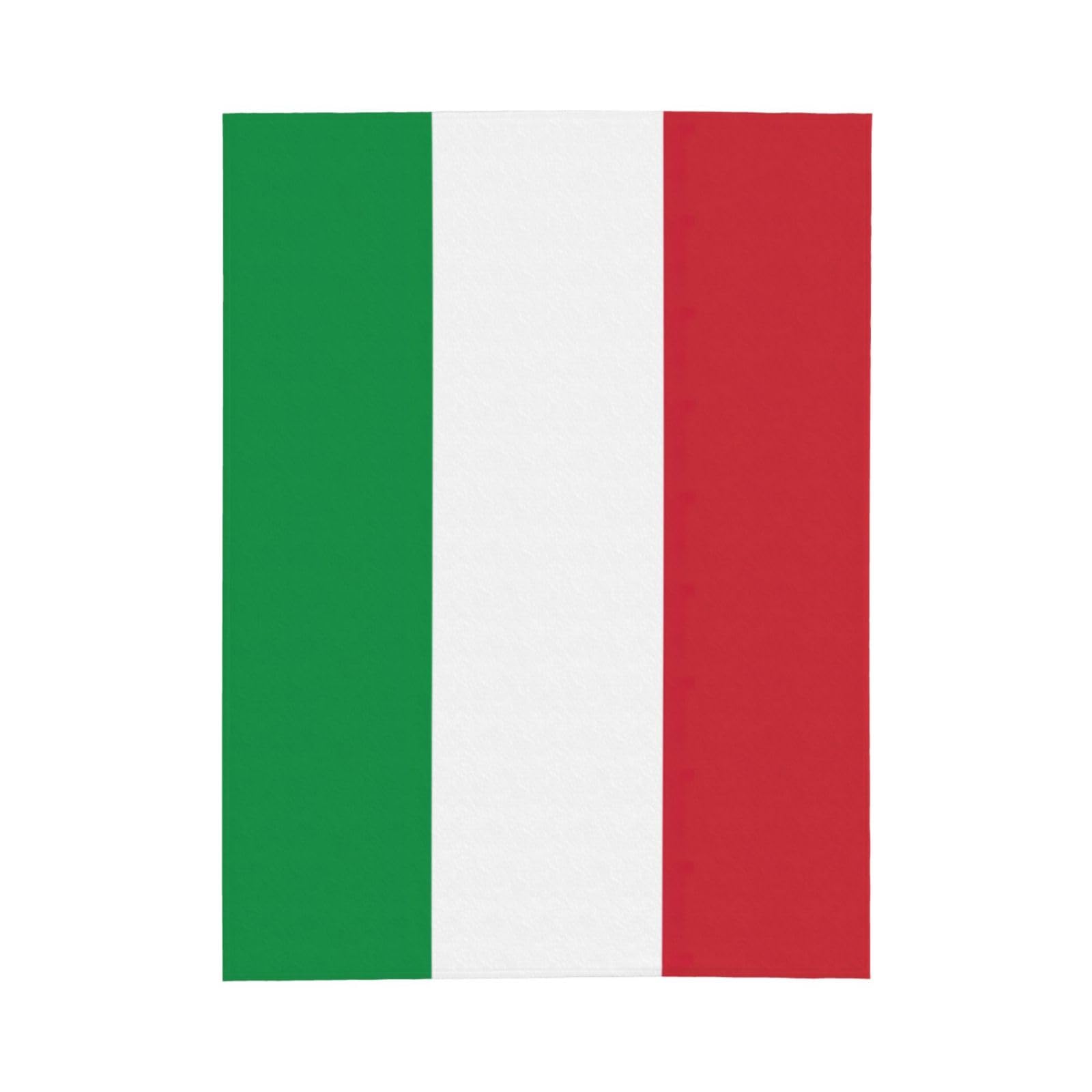 Coperta in flanella con stampa bandiera italiana, comoda e leggera, coperta calda, adatta per divani letto e viaggi