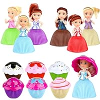 Christoy 6PCS Mini Beautiful Cake Doll Toy Surprise Cupcake Princess Doll Toys for Children Kid Transformed Scented Girls Funny Game Gift