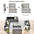 ovios 12 Pieces Patio Furniture Set Outdoor Sectional Sofa Set with Comfy Cushions and Deep Seat, Modern Modular Wicker Rattan Conversation Set, Black