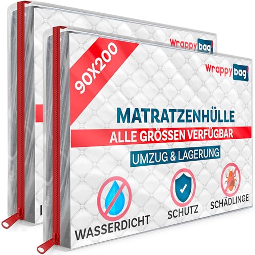WRAPPYBAG – Schutzhülle aus Kunststoff für Matratzen – 5 Größen
