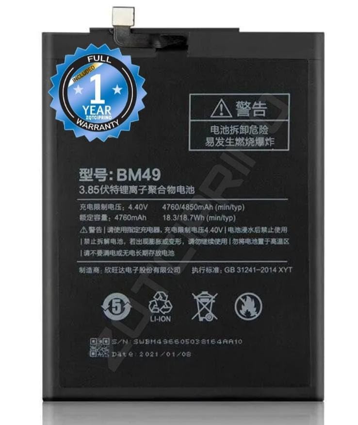 Image of Original BM49 Battery for Redmi Max MZB5025IN Battery with 1 Year Warranty****(CC284)