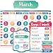 Teacher Created Resources Watercolor Calendar Bulletin Board - 8971