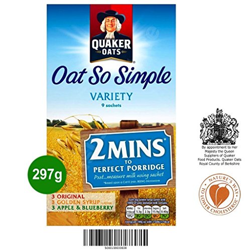 Quaker Oat So Simple Variety 9 x 33g - Haferflocken in 3 verschiedene Sorten Cover