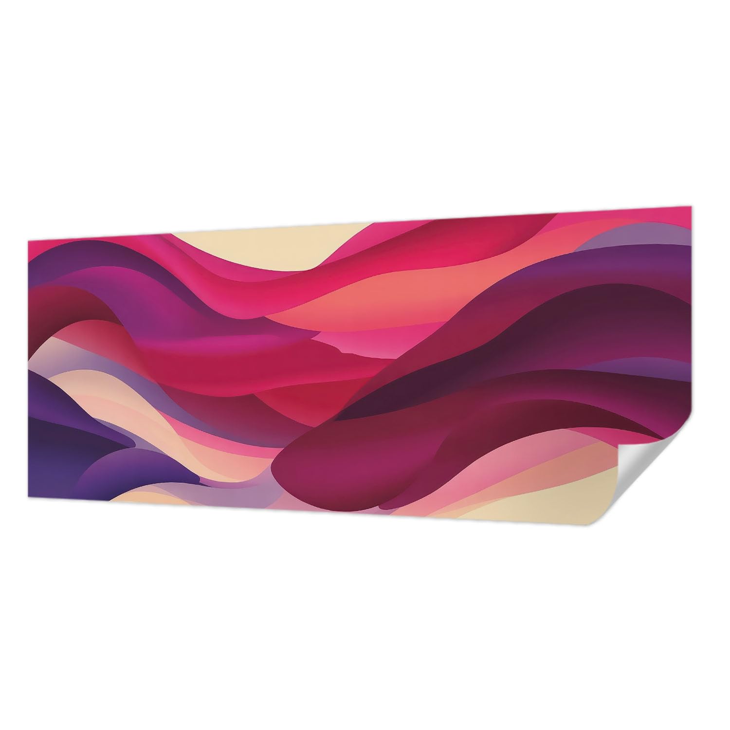 Décor mural adhésif vagues liquides pour rénover un mur de salon