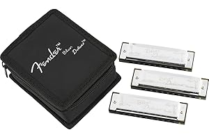 Fender Harmonica Set: Amplify Your Blues with C, G, and A Harmonicas...