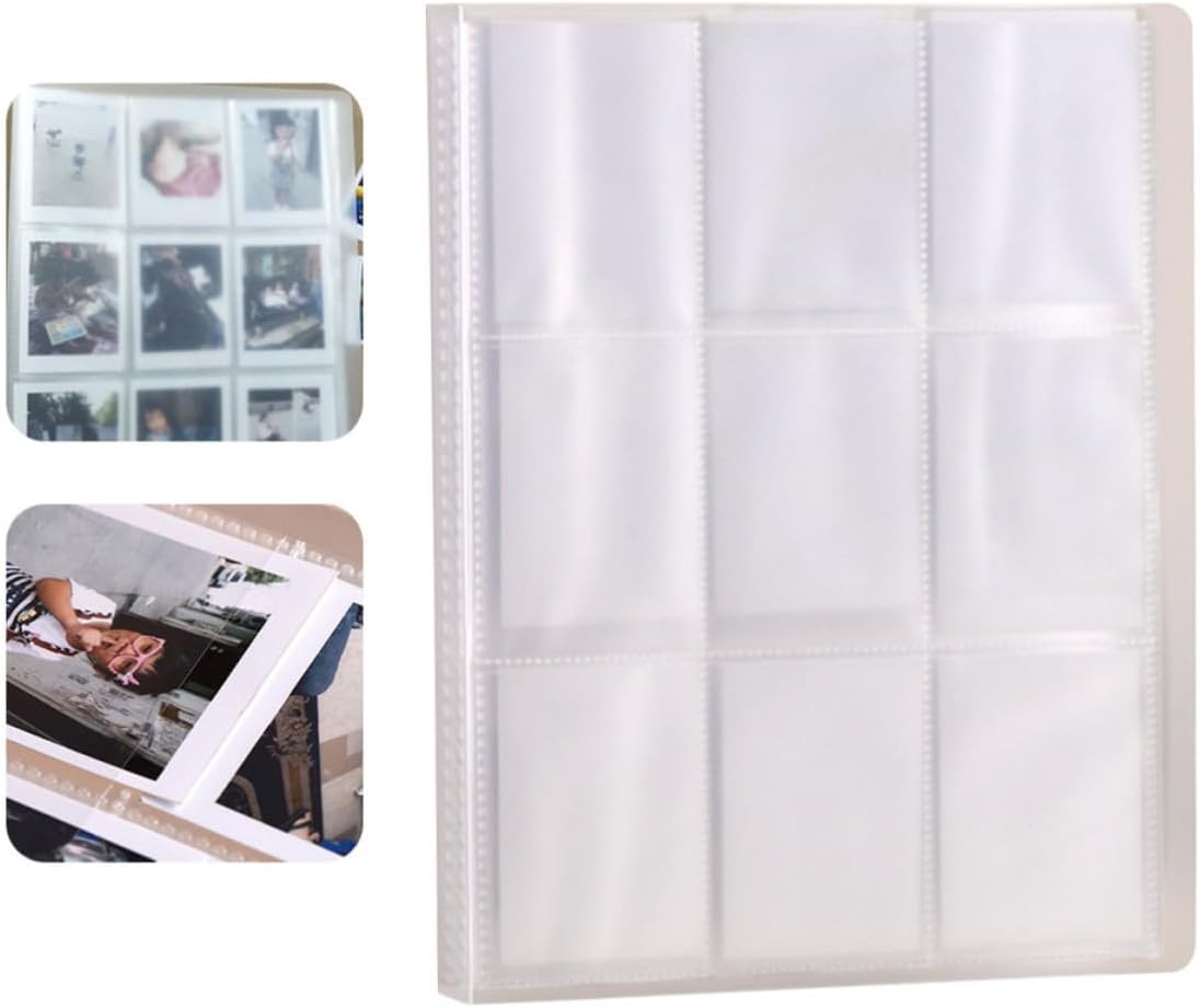 Mini Photo Album with 288 Pockets for Photos and Name Cards
