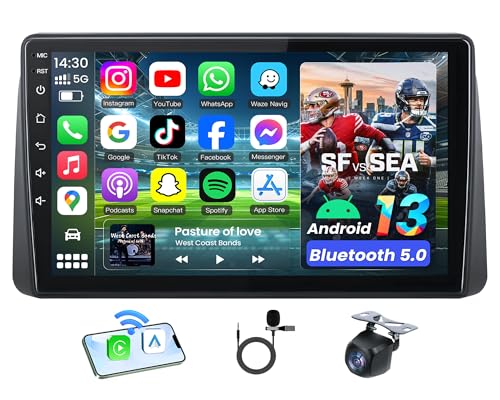 [4Core+64GB] Car Radio for Dodge Grand Caravan 2011-2020-9 HD Touch Screen with Wireless CarPlay/Android Auto BT5.0 GPS SWC WiFi