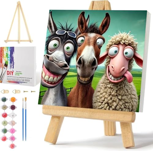 Image of Qianbaiuk Paint by Numbers for Adults-Framed Paint by Numbers Kits,Paint by Numbers Kit for Adults Framed Perfect for Home Wall Decor(30x30 cm)