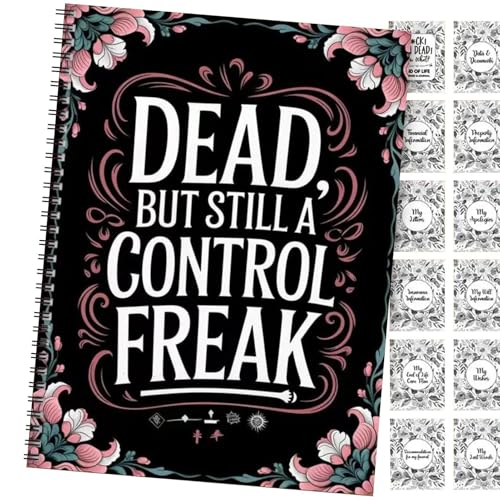 Planificador portátil de fin de vida, organizador compacto de deseos finales, 8.27 x 11.02 pulgadas, libro de trabajo de planificación de muerte para posesiones, asuntos comerciales y legado