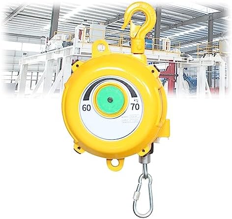 Heavy Duty Spring Balancer Tool Holder - 15-22kg Capacity, Retractable Hook & Wire Rope for Improved Work Efficiency & Fatigue Reduction, Ideal for Professional Use