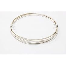 925 Sterling Silver Wire 10 Gauge, Half Round, Dead Soft, 3FT by Craft Wire