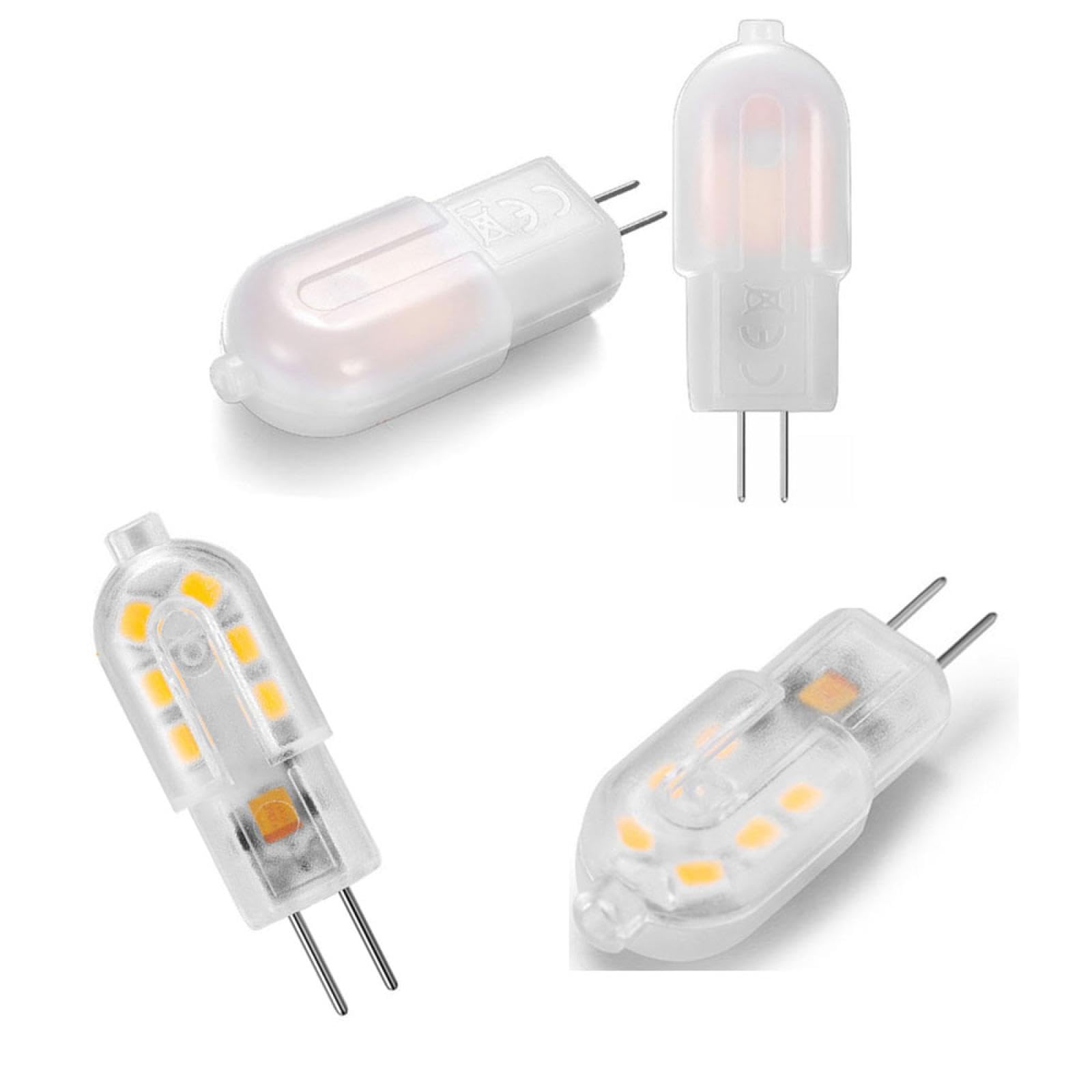 5PC Ampoule LED G4 3W 12V 220V 20W-30W Ampoule halogène de remplacement G4 Bi Pin Lampe Blanc chaud Dimmable 5 PC 12V-ponçage Blanc froid