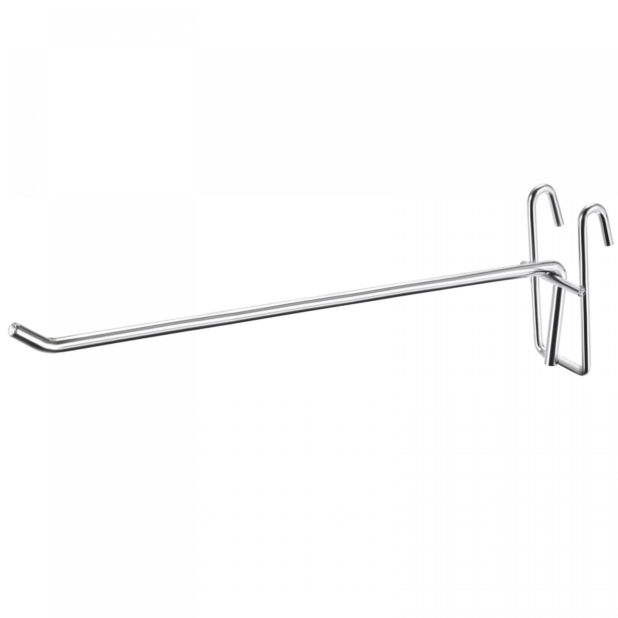 sourcing map Grid Wall Display Hooks Store Garage Storage Wall Organizers 0.24 Inch Thickness 10 Inch Long Silver, Pack of 10