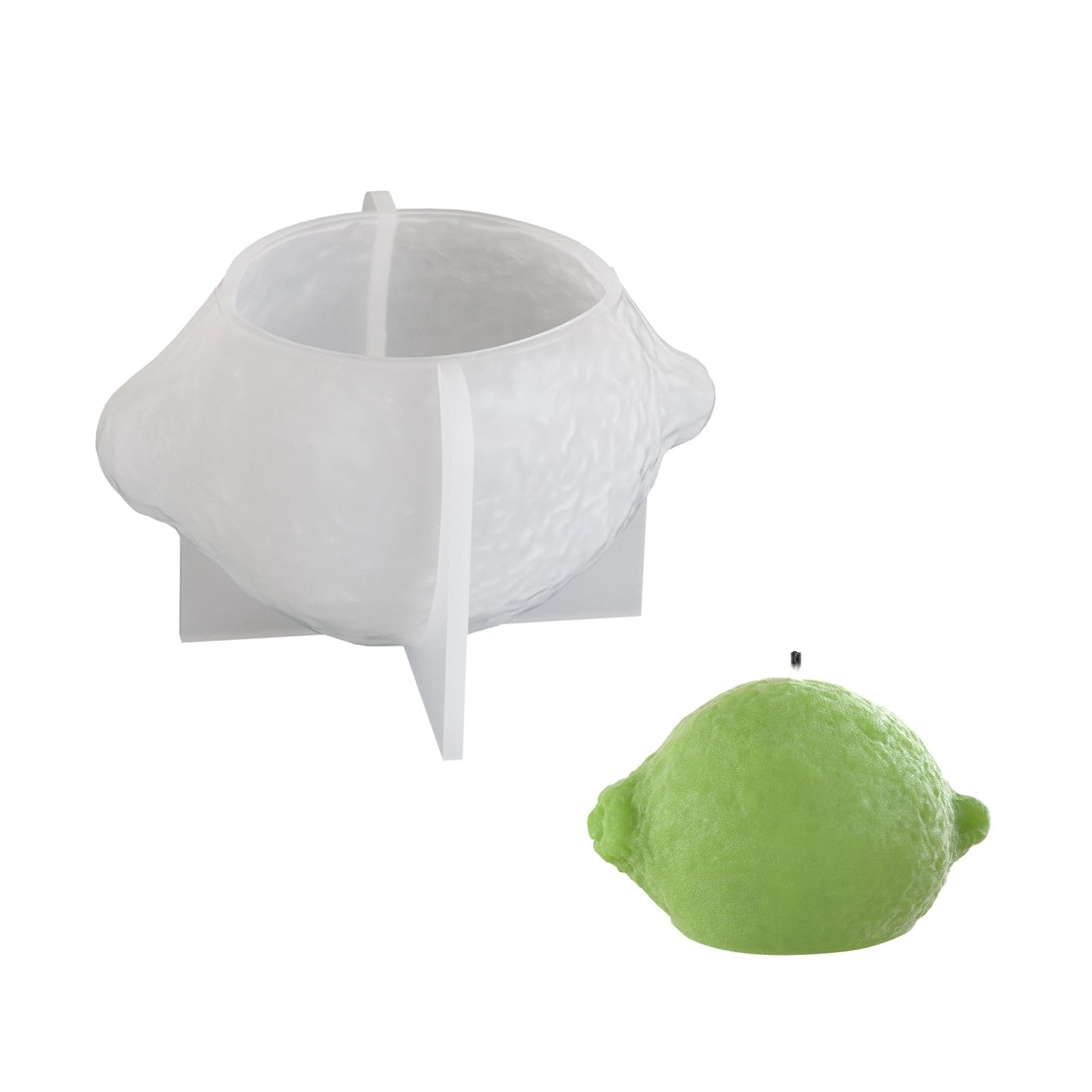 Hangsu B Flexible Silicone Mold For Crafting 3D Lemon Shape Scented Candle Soap Making Chocolate Epoxy Resins Decoration Mould Lemon Soap Mould