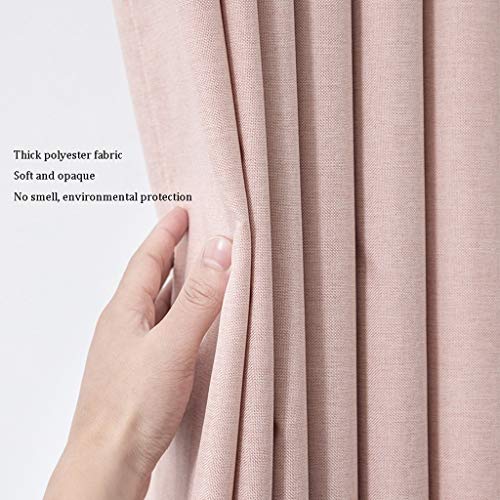 Rideau de douche en tissu épaissi rose 120x200 haut de gamme pour baignoire