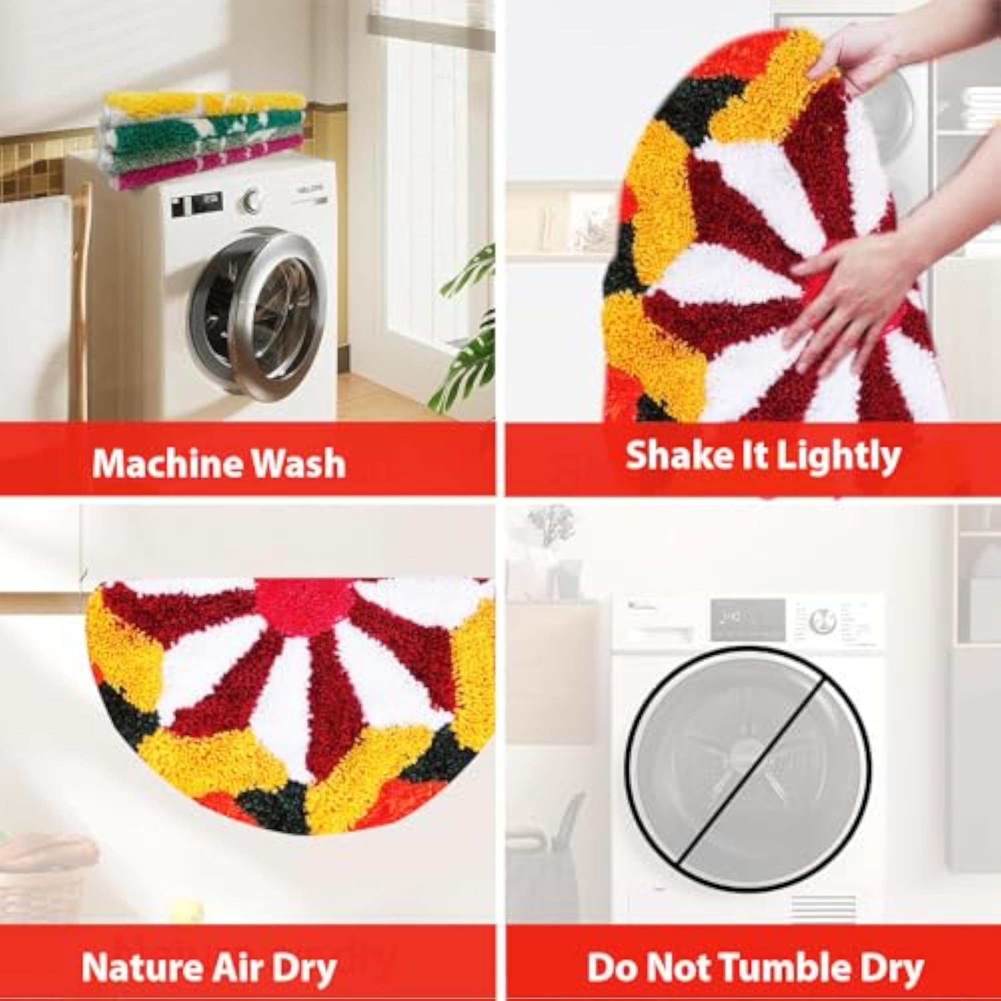 Super Soft Microfiber Traditional Round Door Mat