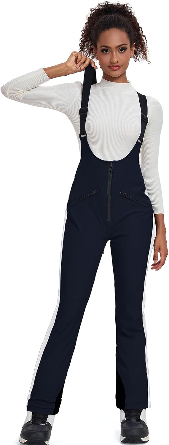 Oymyakon Women's Snowboard Bibs Snow Overalls Waterproof Windproof Insulated Ski Bib Pants - Image 3