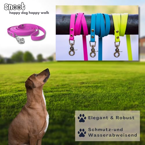 5m Schleppleine, Hundeleine, Handschlaufe, Magenta, sehr stabil, schmutz- und wasserabweisend