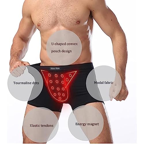Calzoncillos de turmalina para hombre en pack de 4 unidades talla XXL 4