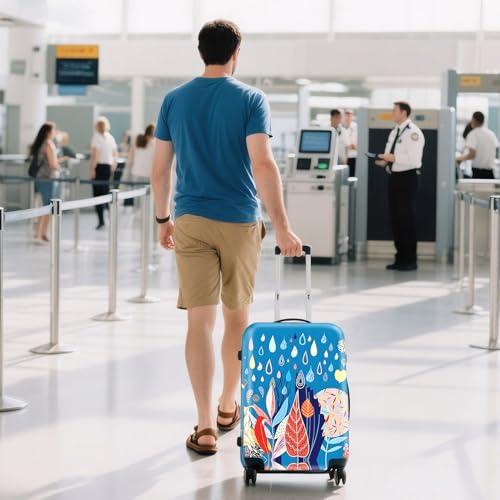 Image of WUJIAONIAO Travel Luggage Cover Baggage Suitcase Cover Protector Skins 18-32 Inch, rainy season, S (for 18--20 inch luggage), Fashion