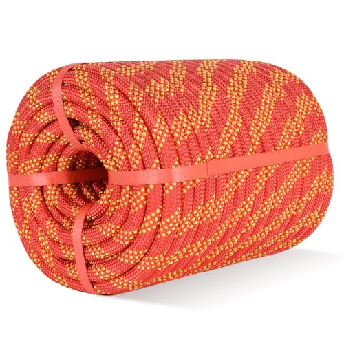 Shanshanshop 1/2" 150Ft Arborist Climbing Rope (Red)